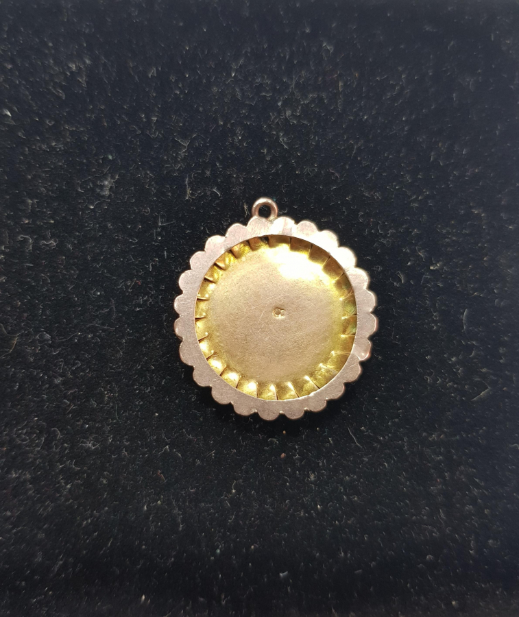 MİNELİ MAŞALLAH YAZILI ALTIN KOLYE UCU 