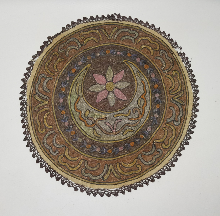 OSMANLI DÖNEMİ AY YILDIZLI SUZENİ ÖRTÜ 