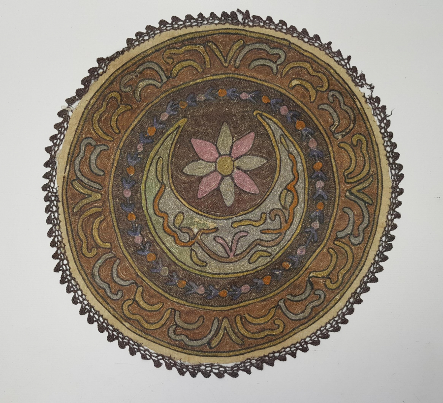 OSMANLI DÖNEMİ AY YILDIZLI SUZENİ ÖRTÜ 