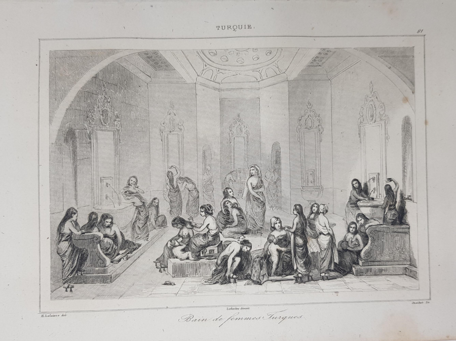 OSMANLI DÖNEMİ GRAVÜR: KADINLAR HAMAMI