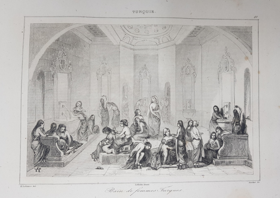 OSMANLI DÖNEMİ GRAVÜR: KADINLAR HAMAMI