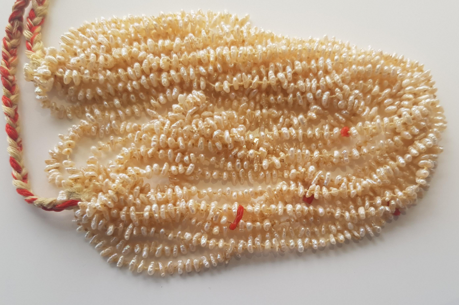 OSMANLI DÖNEMİ MERCAN TAŞLARLA SÜSLÜ KUM İNCİ GERDANLIK