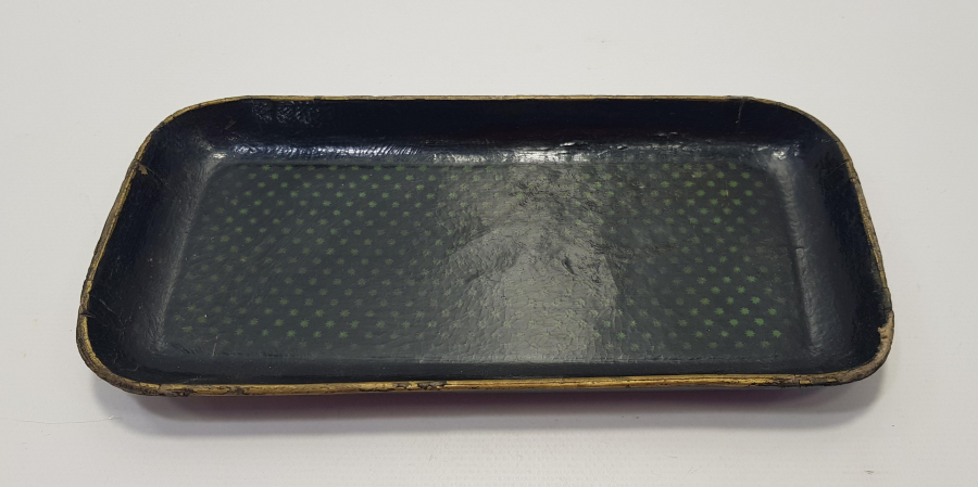 OSMANLI DÖNEMİ PAPIER MACHE HOKKA TEPSİSİ