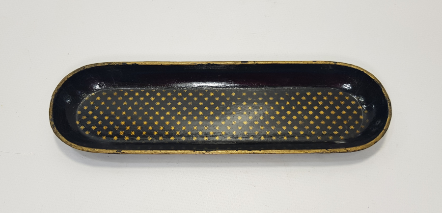 OSMANLI DÖNEMİ PAPIER MACHE HOKKA TEPSİSİ 