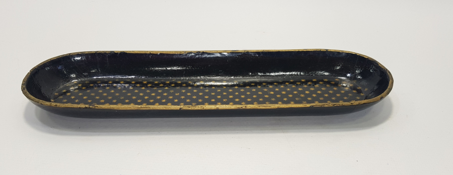 OSMANLI DÖNEMİ PAPIER MACHE HOKKA TEPSİSİ 