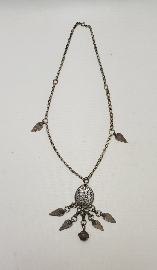 OSMANLI DÖNEMİ SAVATLI GÜMÜŞ KOLYE 