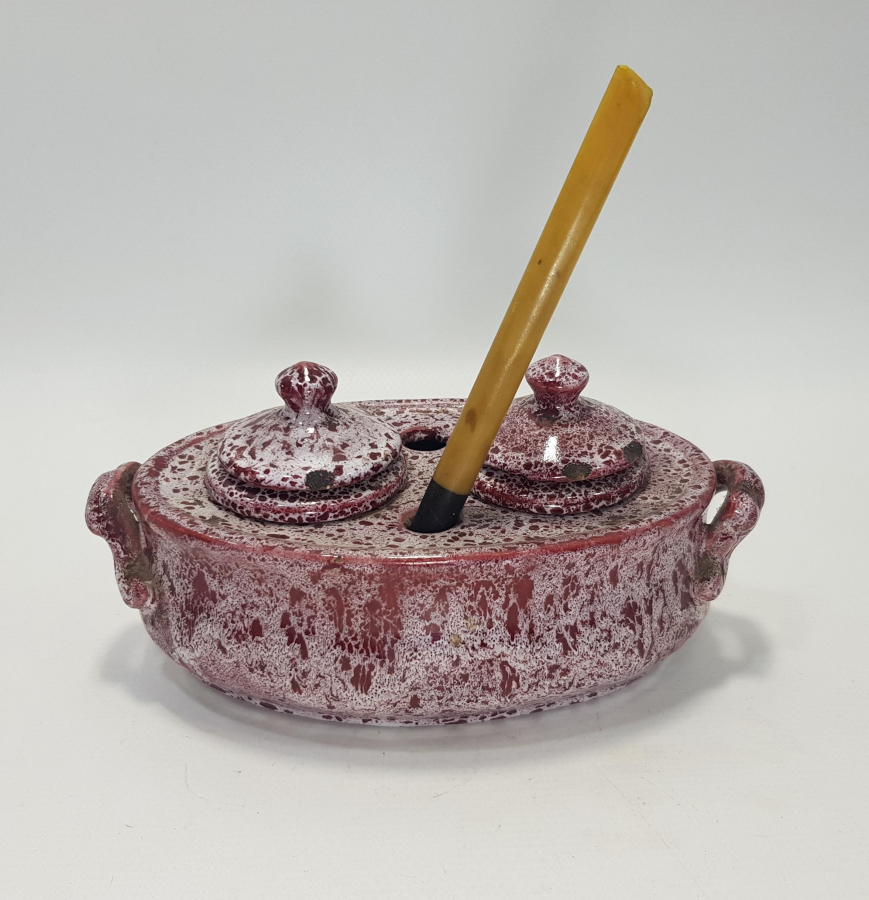 OSMANLI DÖNEMİ SERAMİK ÜZERİ EMAYE KAPLI HOKKA TAKIMI 