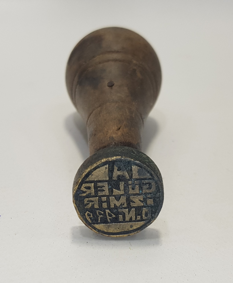 MÜHÜR: A. GÜLER İZMİR O.N. 939