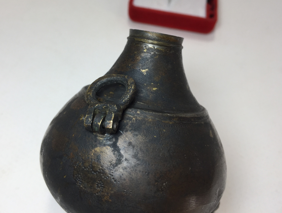 OSMANLI DÖNEMİ BRONZDAN MAMUL BARUTLUK