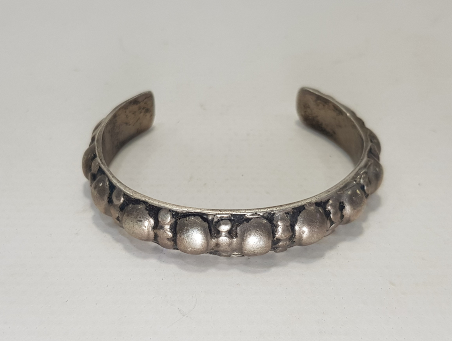 OSMANLI DÖNEMİ ERMENİ İŞİ GÜMÜŞ BİLEZİK 