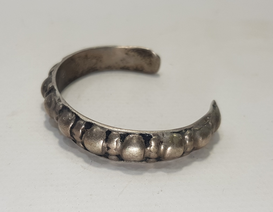 OSMANLI DÖNEMİ ERMENİ İŞİ GÜMÜŞ BİLEZİK 