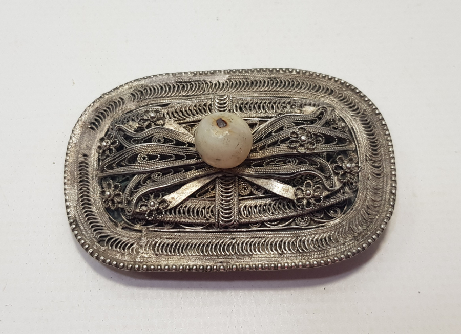 OSMANLI DÖNEMİ GÜMÜŞ KEMER TOKASI