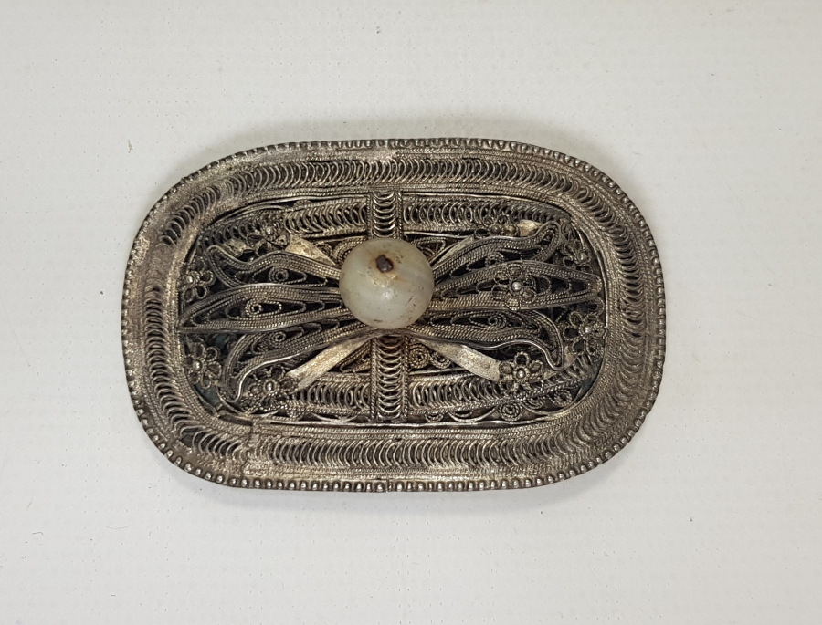 OSMANLI DÖNEMİ GÜMÜŞ KEMER TOKASI