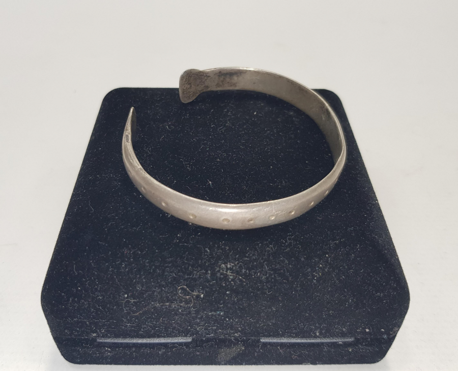 OSMANLI DÖNEMİ RUM İŞİ GÜMÜŞ BİLEZİK 