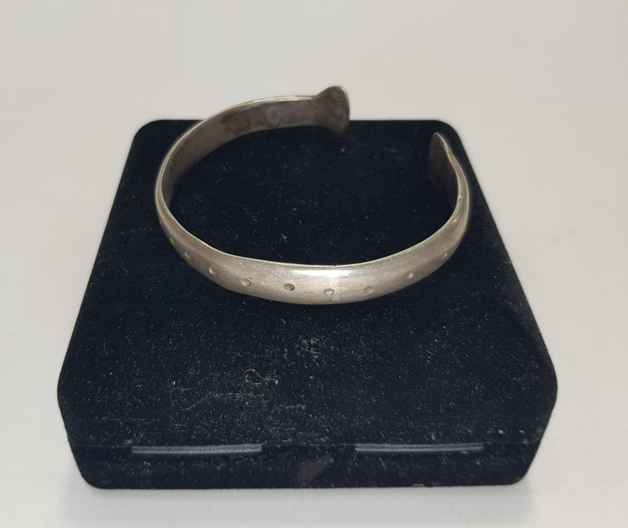 OSMANLI DÖNEMİ RUM İŞİ GÜMÜŞ BİLEZİK 