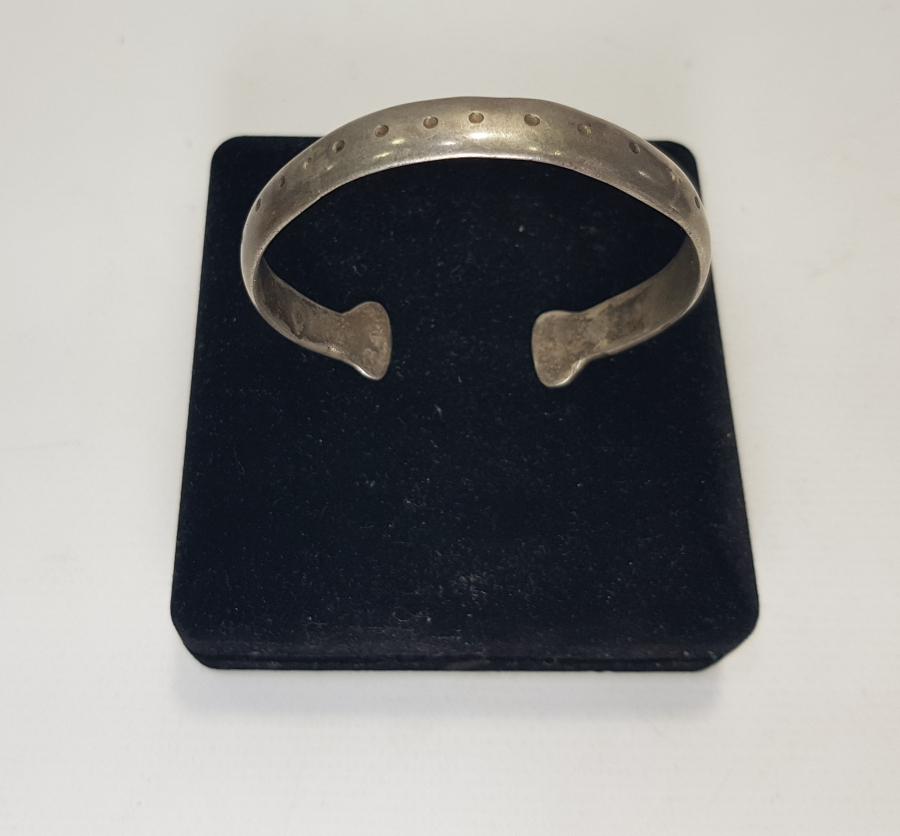 OSMANLI DÖNEMİ RUM İŞİ GÜMÜŞ BİLEZİK 