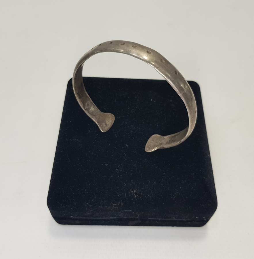 OSMANLI DÖNEMİ RUM İŞİ GÜMÜŞ BİLEZİK 