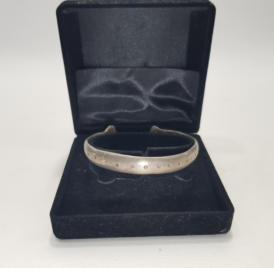 OSMANLI DÖNEMİ RUM İŞİ GÜMÜŞ BİLEZİK 