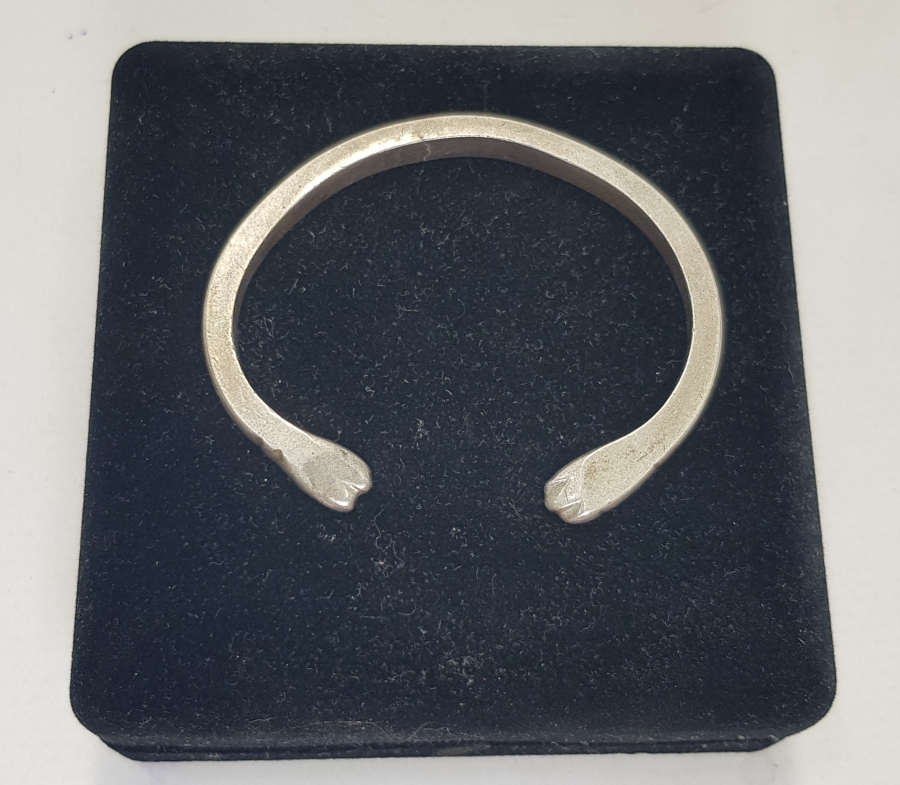 OSMANLI DÖNEMİ RUM İŞİ GÜMÜŞ BİLEZİK 