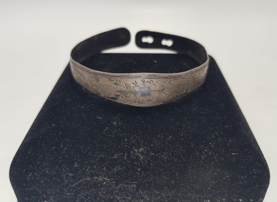 OSMANLI DÖNEMİ SAVATLI GÜMÜŞ BİLEZİK 