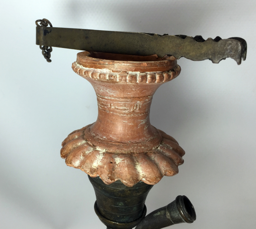 OSMANLI DÖNEMİ SÜLEYMANİYE VE TOPHANE İŞİ MİNELİ NARGİLE