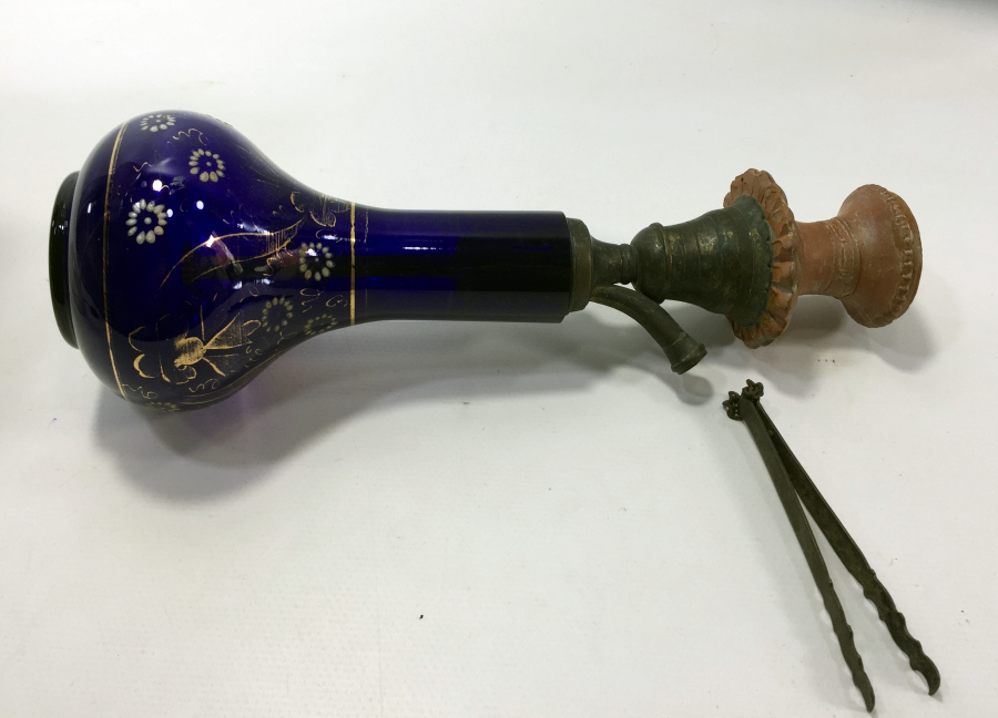 OSMANLI DÖNEMİ SÜLEYMANİYE VE TOPHANE İŞİ MİNELİ NARGİLE