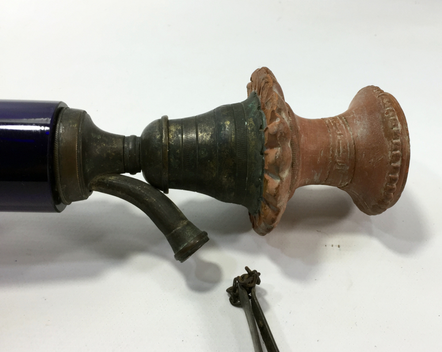 OSMANLI DÖNEMİ SÜLEYMANİYE VE TOPHANE İŞİ MİNELİ NARGİLE