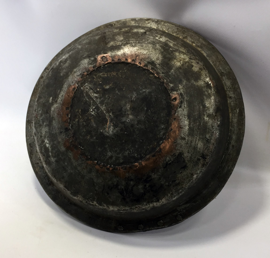 OSMANLI DÖNEMİ ÜZERİ OSMANLICA YAZILI BÜYÜK BOY BAKIR TABAK