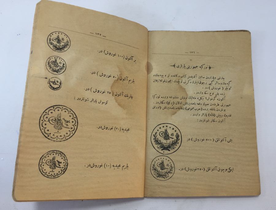 OSMANLICA YAZILI NADİR DEVRİM SONRASI YENİ USUL HESAP DEFTERİ