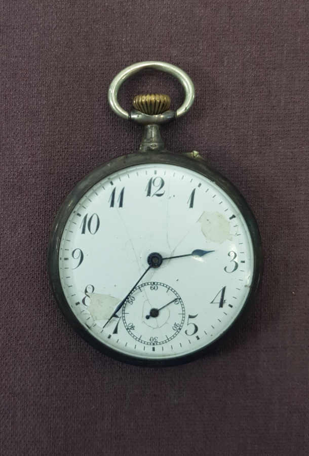 REMONTOIR CYLINDRE GÜMÜŞ KASA CEP SAATİ