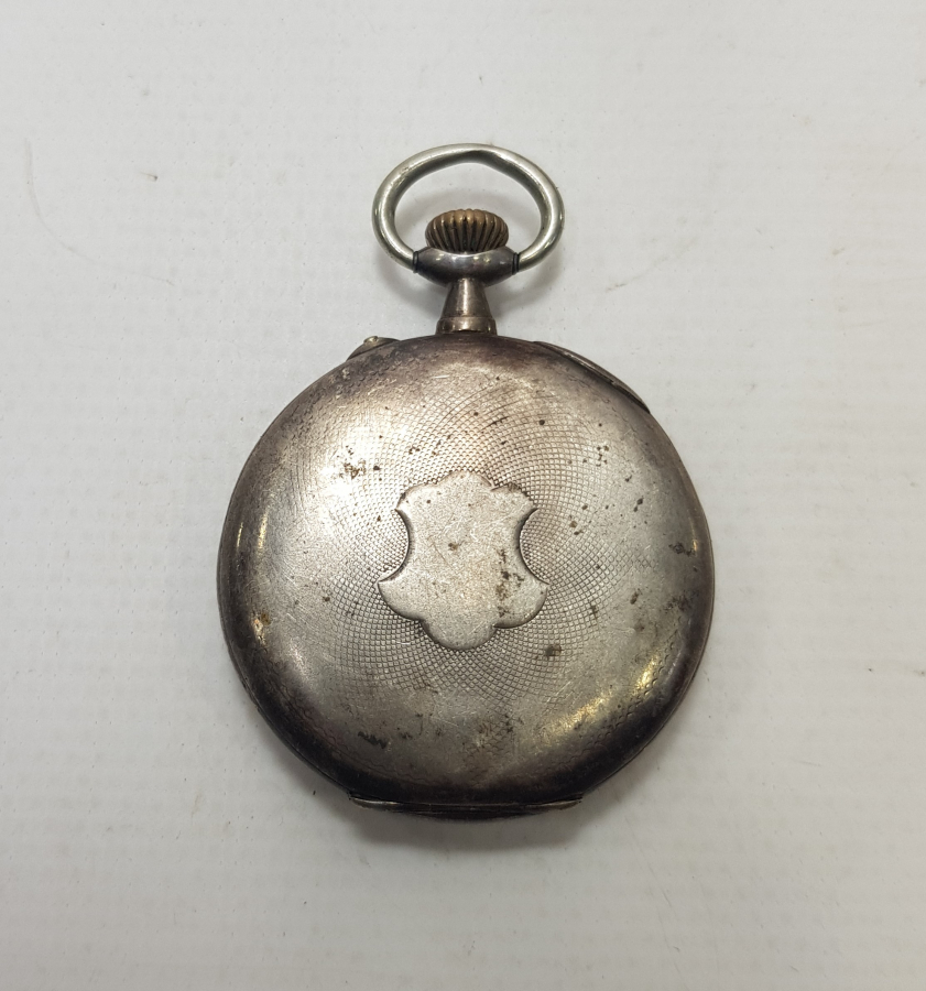 REMONTOIR CYLINDRE GÜMÜŞ KASA CEP SAATİ