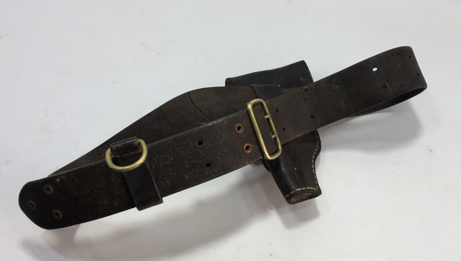 1. DÜNYA SAVAŞI TABANCA KILIFIYLA NADİR SUBAY KEMERİ