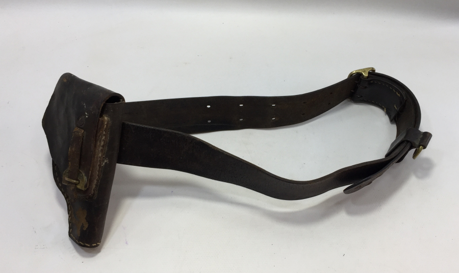 1. DÜNYA SAVAŞI TABANCA KILIFIYLA NADİR SUBAY KEMERİ