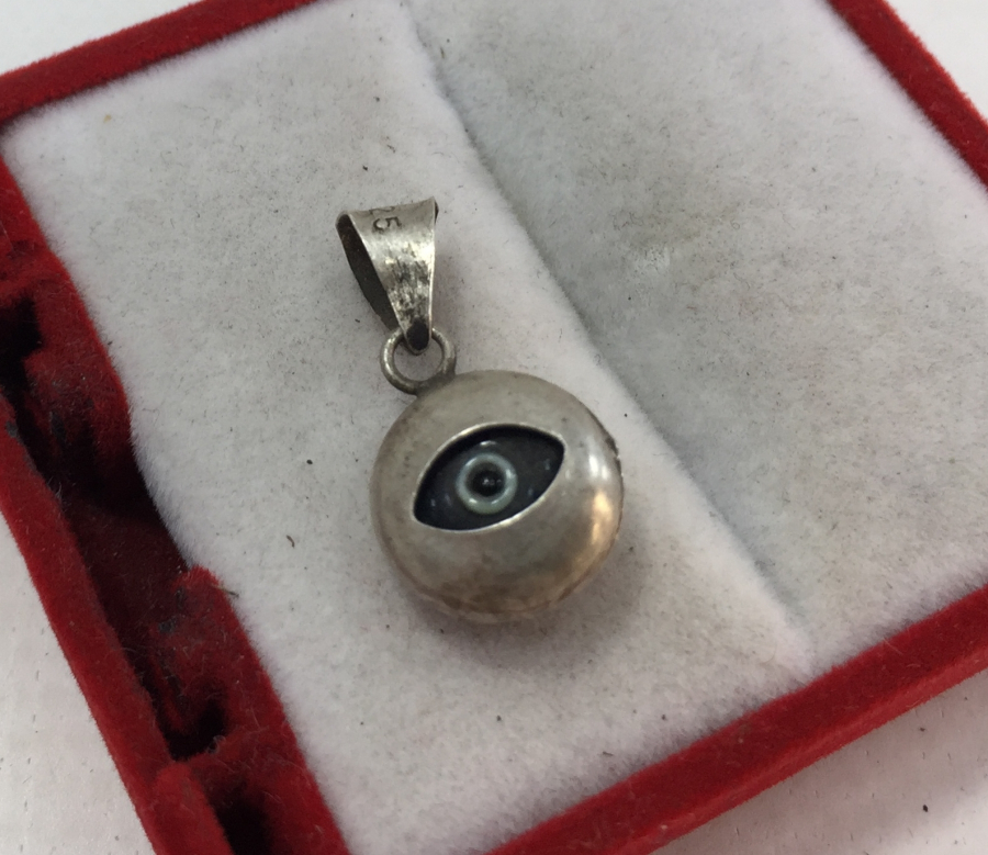 GÜMÜŞ NAZAR KOLYESİ