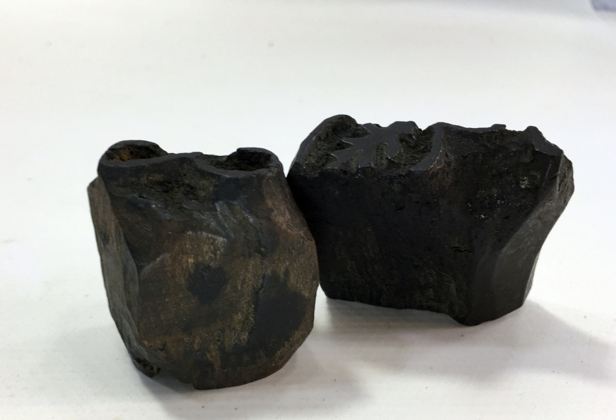 OSMANLI DÖNEMİ 2 ADET AHŞAP TOKAT İŞİ BASKI KALIBI