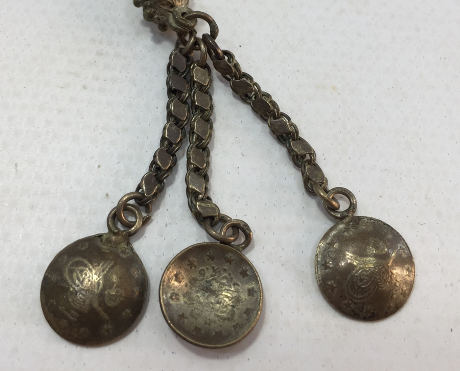 OSMANLI DÖNEMİ GÜMÜŞ TESBİH SALLAMASI - TESBİH PÜSKÜLÜ