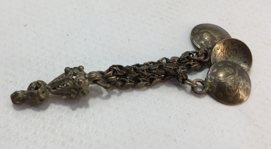 OSMANLI DÖNEMİ GÜMÜŞ TESBİH SALLAMASI - TESBİH PÜSKÜLÜ