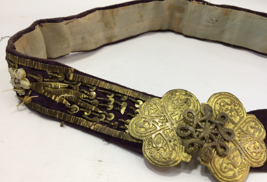 OSMANLI DÖNEMİ SIRMA İŞÇİLİKLİ BİNDALLI KEMERİ