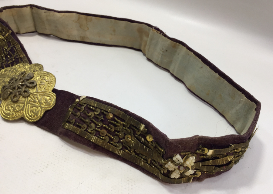 OSMANLI DÖNEMİ SIRMA İŞÇİLİKLİ BİNDALLI KEMERİ