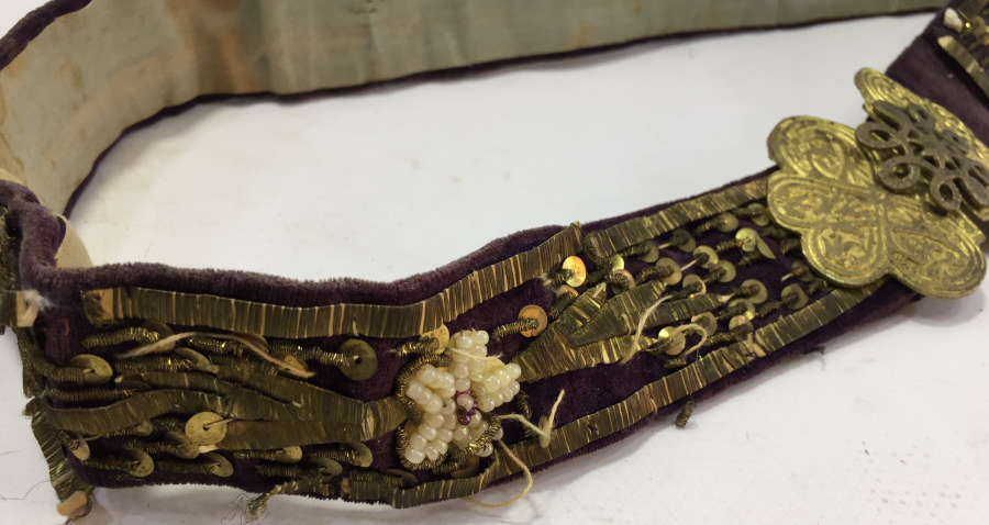 OSMANLI DÖNEMİ SIRMA İŞÇİLİKLİ BİNDALLI KEMERİ