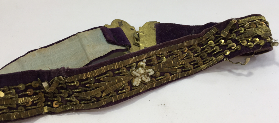 OSMANLI DÖNEMİ SIRMA İŞÇİLİKLİ BİNDALLI KEMERİ