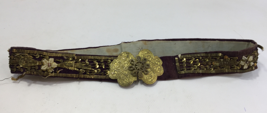 OSMANLI DÖNEMİ SIRMA İŞÇİLİKLİ BİNDALLI KEMERİ