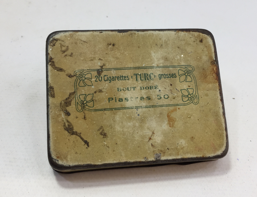 OSMANLI DÖNEMİ ÜZERİ OSMANLICA YAZILI SİGARA TABAKASI
