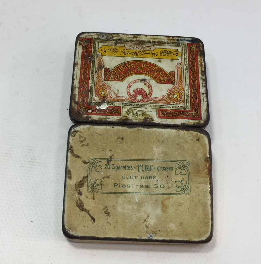 OSMANLI DÖNEMİ ÜZERİ OSMANLICA YAZILI SİGARA TABAKASI