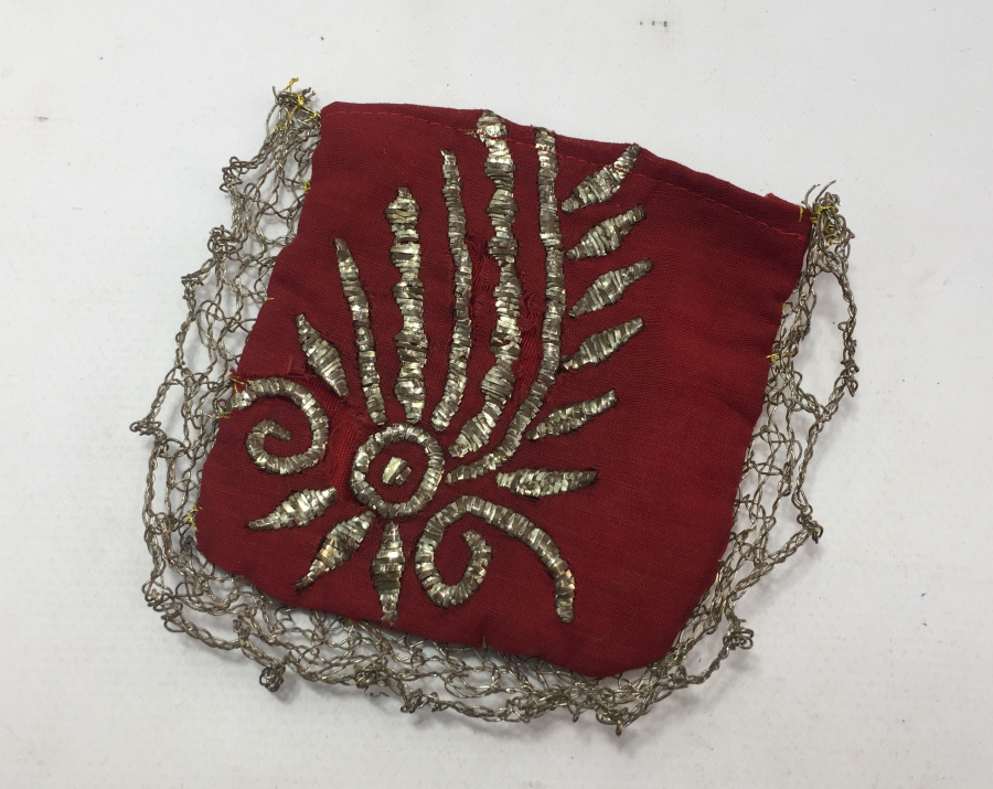 OSMANLI DÖNEMİ BERGAMA KOZAK YÖRESİ TELKIRMA İŞÇİLİKLİ KINA KESESİ