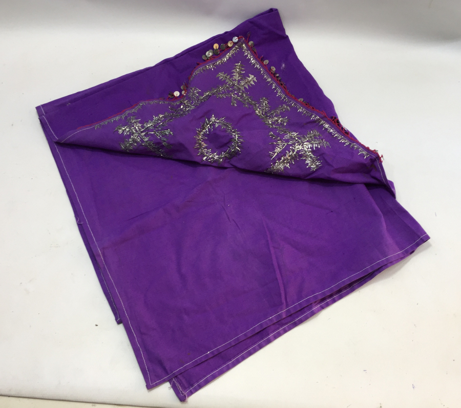 OSMANLI DÖNEMİ TEL KIRMA İŞÇİLİKLİ DAMAT MENDİLİ