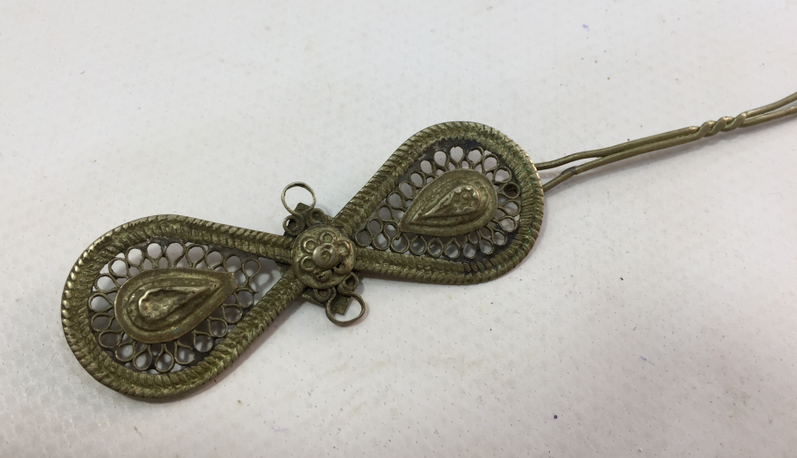 TÜRKMEN İŞİ ANTİKA GELİN SAÇ TOKASI