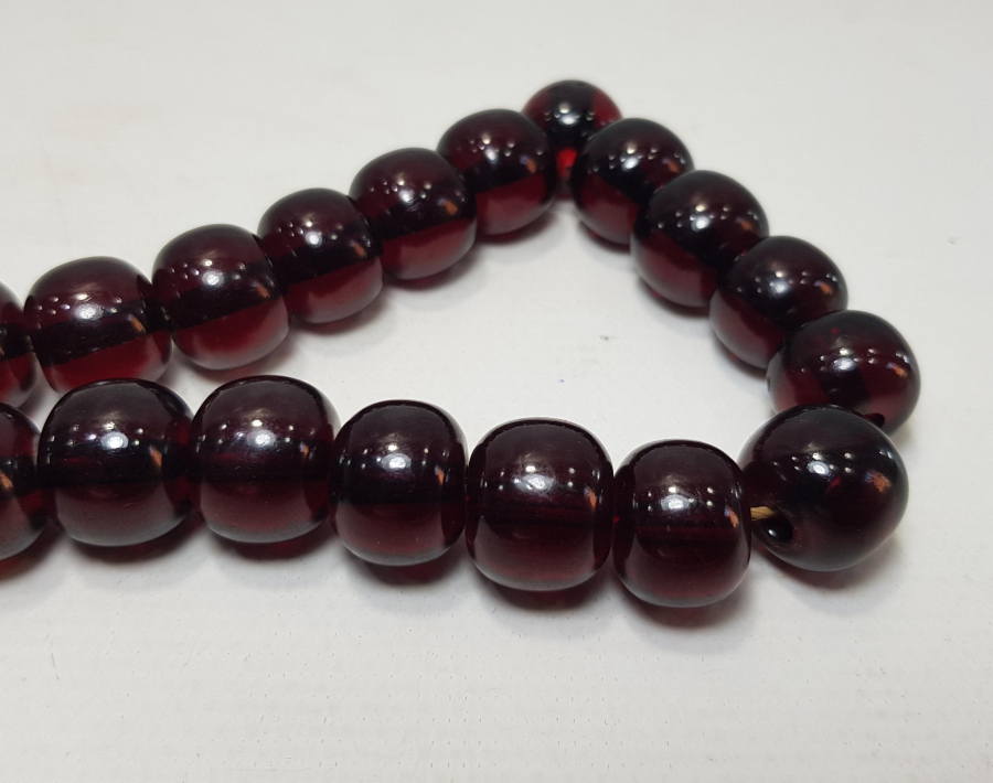 OSMANLI DÖNEMİ ATEŞ KEHRİBAR TESBİH 