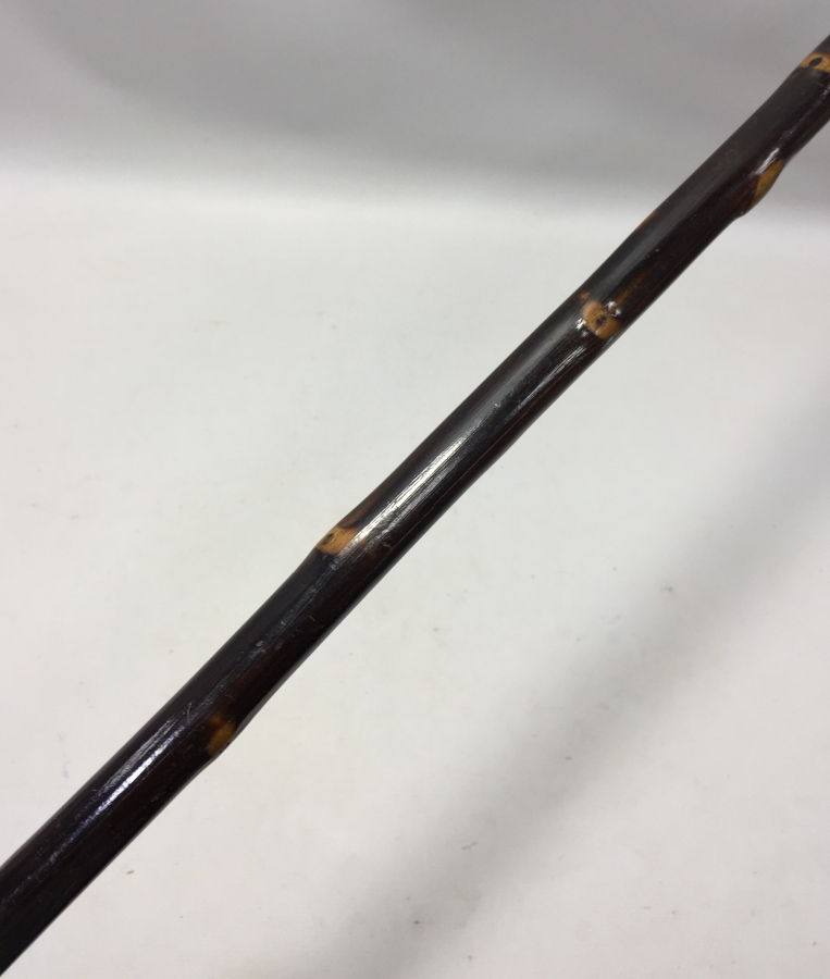 OSMANLI DÖNEMİ KALEM İŞÇİLİKLİ GÜMÜŞ SAPLI BEYEFENDİ BASTON