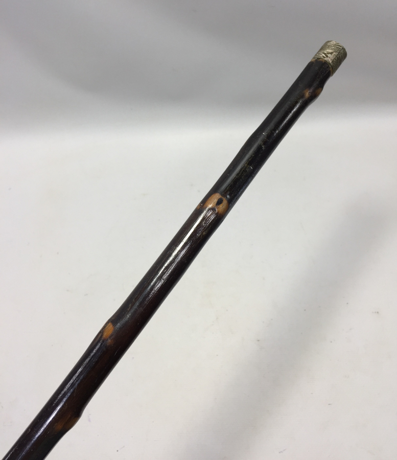 OSMANLI DÖNEMİ KALEM İŞÇİLİKLİ GÜMÜŞ SAPLI BEYEFENDİ BASTON